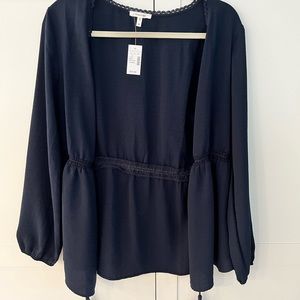NWT open navy cardigan